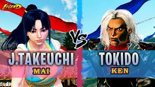 SF6 ▰ Mai ( John Takeuchi ) Vs. Ken ( Tokido )『 Street Fighter 6 』