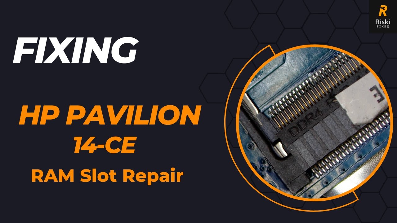 RiskiFixes - HP Pavilion RAM Slot Repair - YouTube