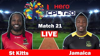 Hero CPL 2021🔴LIVE St Kitts and Nevis Patriots vs Jamaica Tallawahs Live match today COMMENTARY #CPL