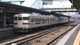 115系瀬戸内色 広島発車・到着