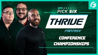 FANDUEL & DRAFTKINGS NFL DFS PICK SIX (CONFERENCE CHAMPIONSHIPS)