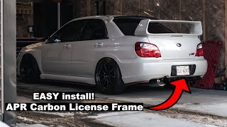 Installing APR CARBON License Plate Surround