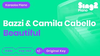 Bazzi, Camila Cabello - Beautiful (Karaoke Piano)