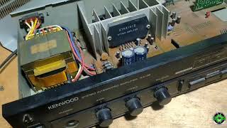 KENWOOD STEREO INTEGRATED AMPLIFIER || NO SOUNDS , kala ko stk lang ang sira !!!