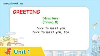 Học tiếng anh cùng Megabook quyển 1 | Unit1 - lesson2 : Nice to meet you