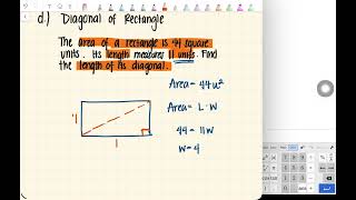 Lesson 16.8 - Pythagorean Theorem Word Problems (example 3)