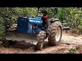 ត្រាក់ទ័រ Ford 6610 រុញដី Tractor Ford in Cambodia 🇰🇭/Tractor Ford KH