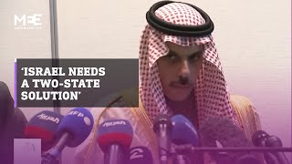 Saudi Arabia says two-state solution necessary for Israel’s security