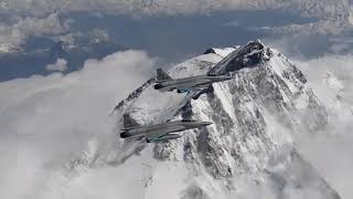 JF 17 Thunder Aircraft Flying In Front of Nanga Parbat, Diamer/Astore, Gilgit Baltistan