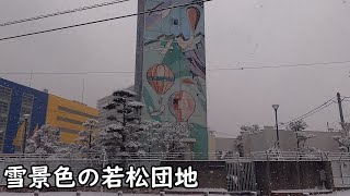 【4Ｋ撮影】【大雪】若松団地の様子 2022年1月6日【船橋】【南船橋】