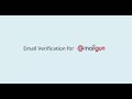 Email Verification for Mailgun