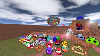 Lobotomy Dash and Geometry Family chasing me in Garry's Mod Maze