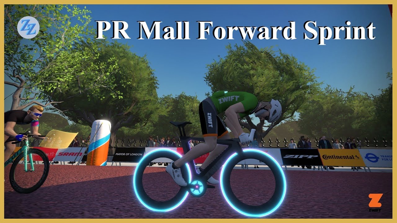 ZwiftZone - 4K Video - PR Forward Mall Sprint - Zwift 2020 02 11 - YouTube