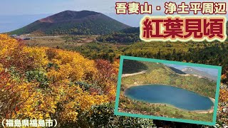 吾妻山・浄土平周辺で紅葉見頃　魔女の瞳も錦をまとう（福島県福島市）