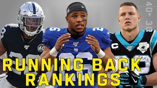 Ranking the Top 40 Running Backs from Worst to First