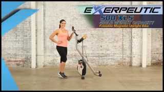 4100 - Exerpeutic 500 XLS Foldable Magnetic Upright Bike