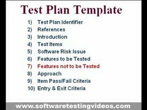 Test Plan Template for Software Testing Projects Test Plan Template for Software Testing Projects