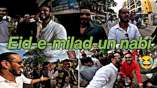 😱Big crowd in Malad malvani Eid-e-milad-un-nabi☝️#mumbai #goprohero11 #latif ansari vlog#latif_gym