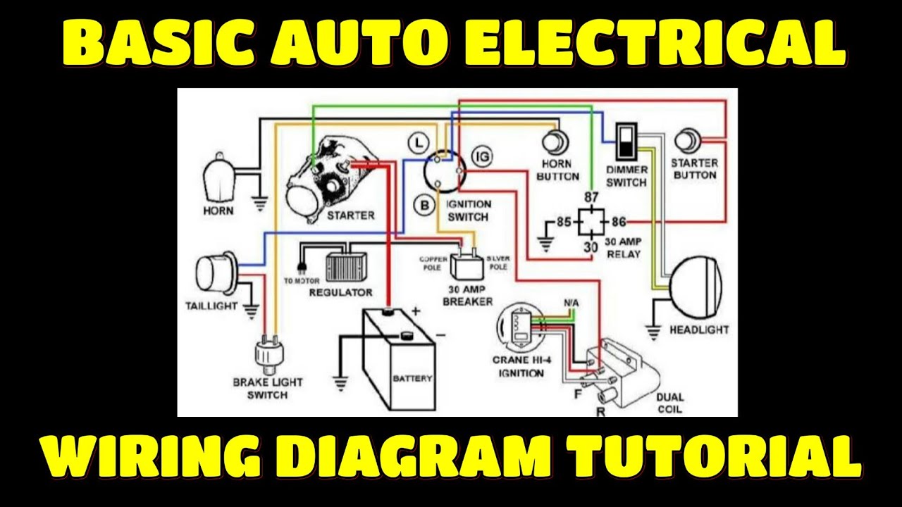 AUTO ELECTRICAL WIRING DIAGRAM Sa Cars, Elf, Truck, Bus. - YouTube