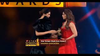 Deepika Padukone receive stylist icon Award from Bipasha Basu