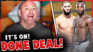 BREAKING! Dana White reveals Khamzat Chimaev vs Leon Edwards is a DONE DEAL! Khabib, UFC 254