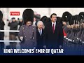 King Charles welcomes Emir of Qatar on state visit to UK