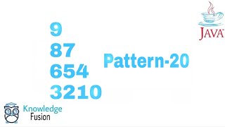 Pattern-20 using JAVA Programming | ICSE
