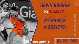 Devin Booker Full Highlights vs Washington Wizards ● 27 Points! ● NBA Bubble
