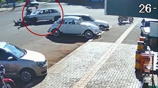 Foz: Com Gol furtado em Medianeira, homem atropela motociclista e foge sem prestar socorro