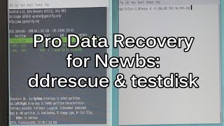Data Recovery Tutorial - Getting started with DDRescue and TestDisk