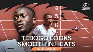 🇧🇼's Tebogo does not break a sweat in the 200m heats | World Athletics Championships Budapest 23