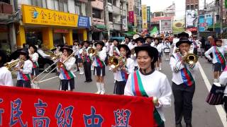 2016東勢新丁粄節踩街活動~新民高中樂儀隊表演