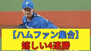 【ハムファン集合】嬉しい4連勝！