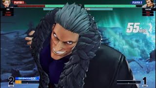 KOF15　山崎　一瞬でMAXドリル６８Hitコンボ　キングのサプライズ３２Hitコンボも綺麗