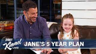 Jimmy Kimmel Helps 5-Year-Old Daughter Plan Her Future