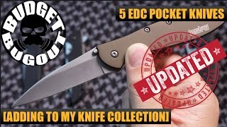 [RE-EDIT] Adding 5 More EDC Pocket Knives To My Knife Collection | Budget Bugout [w/Going Gear]