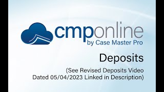 CMPOnline - Deposits