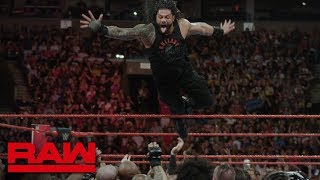 A cinematic look at Roman Reigns' gravity-defying dive: Raw Exclusive, July 09, 2018