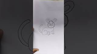 Cat drawing easy step by step #short