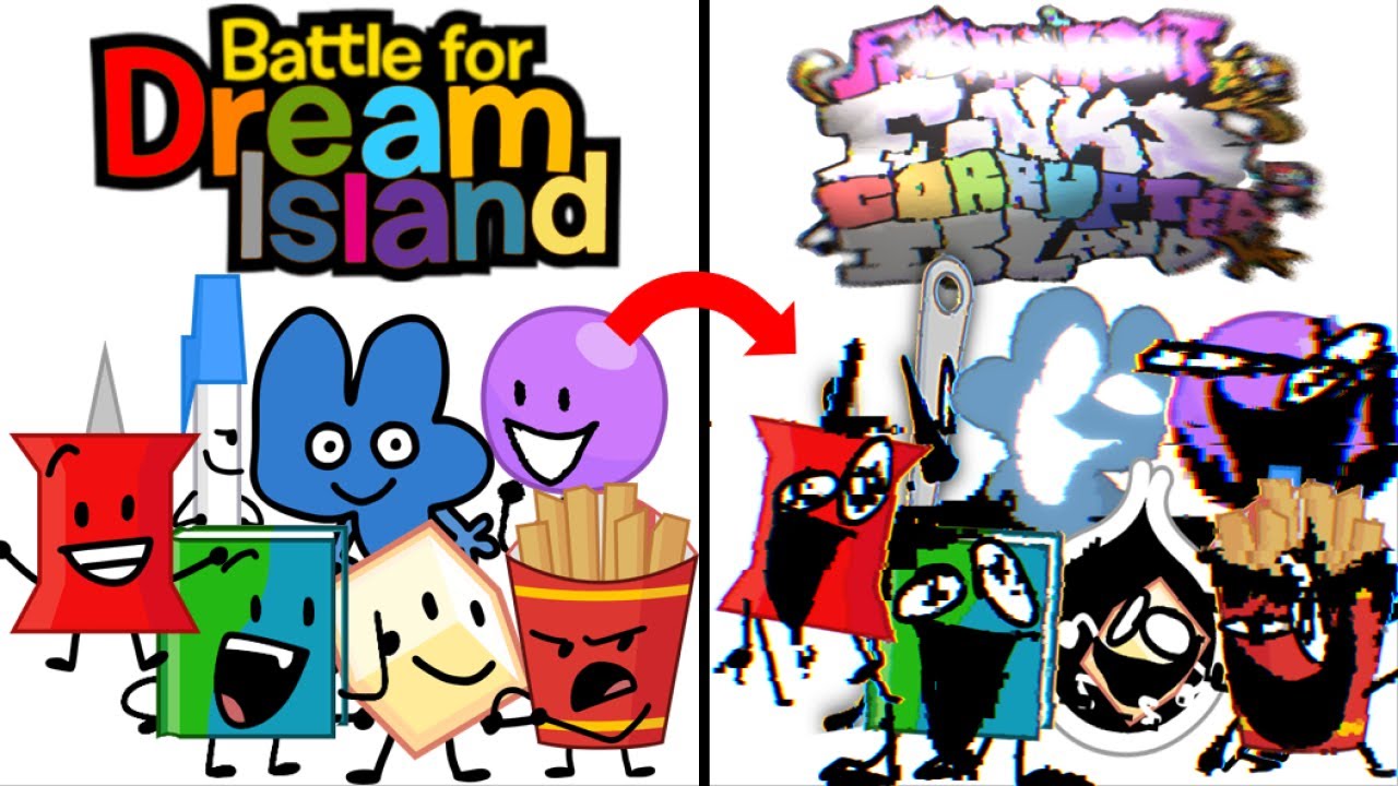 FNF Battle For Corrupted Island | Pibby BFDI | FNF Animation - YouTube