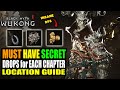 Black Myth Wukong - The RAREST Secret Drops You Need for Each Chapter Insane Damage Location Guide