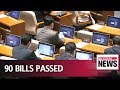 Nat'l Assembly passes some 90 non-contentious bills at plenary session