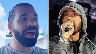 Drake REACTS To Eminem's 'Smack You' (Suge Knight Diss Track) After Listening For The First Time