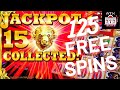 BUFFALO GOLD ALL 15 HEAD COLLECTED HUGE JACKPOT FREE SPINS BONUS