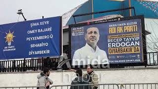 Diyarbakır Erdoğan’ı bekliyor: Kürtçe pankartlı karşılama