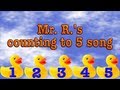 Count to five! A Number Song for Early Learners