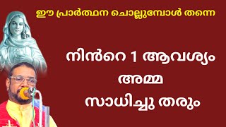 ഈ പ്രാർത്ഥന ചൊല്ലുമ്പോൾ തന്നെ നിൻറെ ഒരു ആവശ്യം അമ്മ സാധിച്ചു തരും l powerful marian prayer