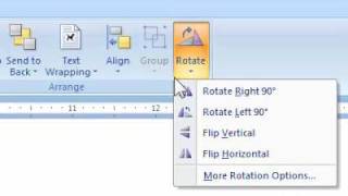 How to rotate an object in Word