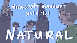 Minecraft Manhunt (Dream Team + BBH and Antfrost) Animatic - Natural