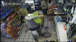 Shotgun wielding man targets gas station